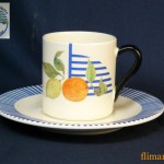  ジアンGien LA RONDE DES FRUITSデミタスカップ＆ソーサー