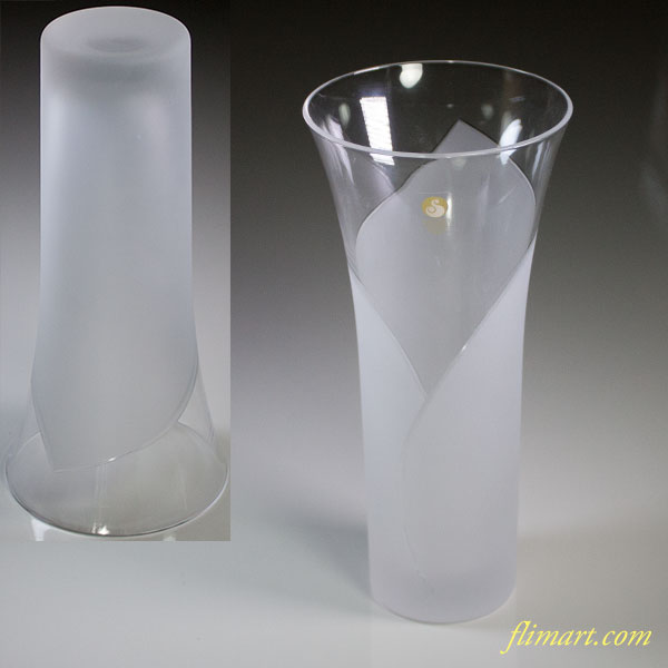 佐々木クリスタルグラスカーラーリリー花瓶