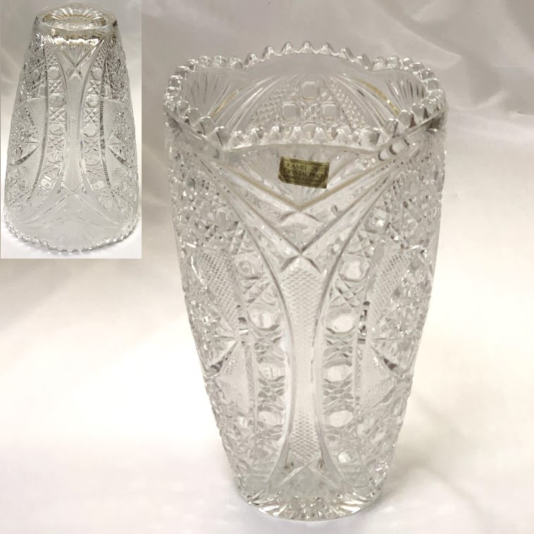 カメイクリスタルガラス花瓶T1900