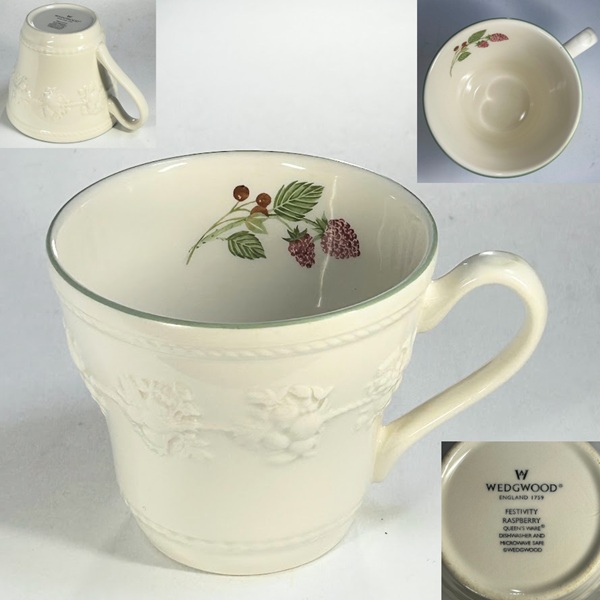 ウェッジウッドフェスティビティラズベリーマグカップ