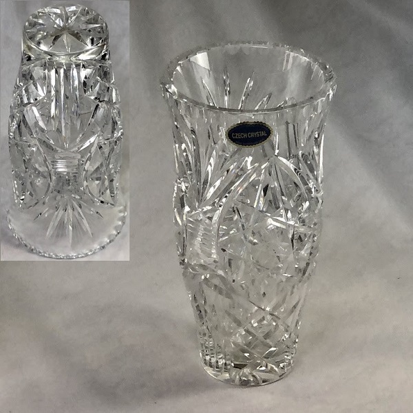 クリスタルガラス花瓶T1951