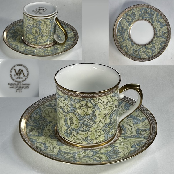 ニッコーウィリアムモリスバチェラーズボタンカップ＆ソーサー