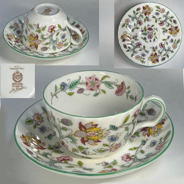 ミントンハドンホールグリーンティーカップ＆ソーサー