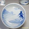 染付山水六寸丼鉢W1821