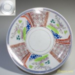 色絵梅紋七寸皿W2050