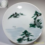 山水八寸皿W1979