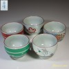 有田焼彩華絵変り多用茶碗セット