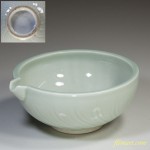 統制陶器・品28・青磁片口