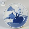 染付山水小皿W2501
