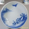 染付山水六寸鉢W2488