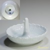 白山陶器鳥リングトレイ