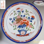 えのき窯寿山色絵十寸浅鉢大皿