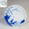 染付山水小皿W2710