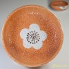 孝山志野梅紋菓子鉢