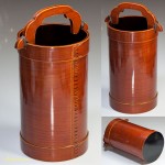 春慶塗丸型筒状花器