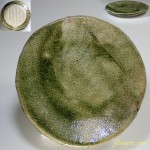 碩正緑釉銘々皿