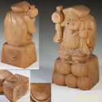 一刀彫本時作恵比寿大黒