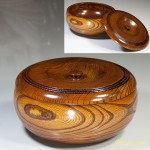 中山漆器欅蓋付菓子器