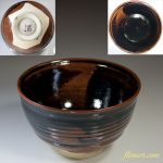 陶元窯天目釉大鉢