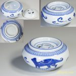 染付香炉W3603