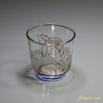 金彩紫陽花柄冷茶グラス