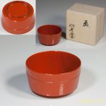 前端雅峯朱塗盃