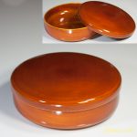 春慶塗蓋付菓子器W3828