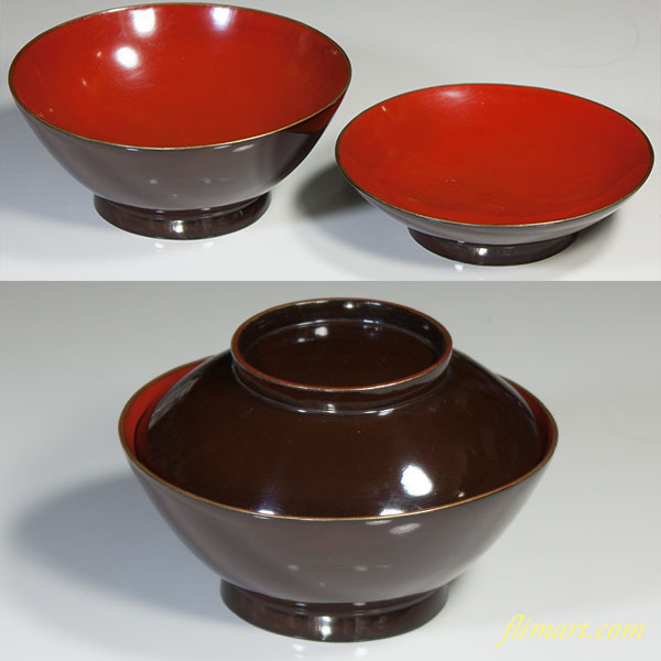 木製漆器碗W3853
