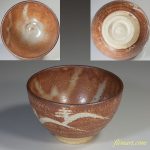 轆轤志野抹茶碗