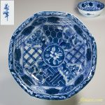 染付八角五寸鉢
