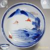染付山水六寸鉢W4257