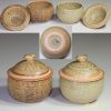 灰釉蓋付入物二点セット