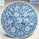 たち吉輪花唐草一尺皿