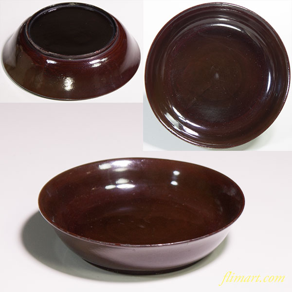 木製漆器小皿豆皿W4724