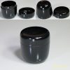 黒塗木製漆器棗W4697