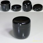 黒塗木製漆器棗W4697