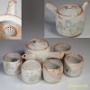 志野急須湯呑セットW4695