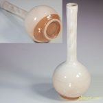 萩焼萩竜山鶴首花瓶