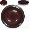木製漆器溜塗茶托W5024