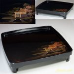 春正溜色塗蒔絵吸物膳野々宮