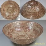 三島兎菓子鉢W5135