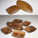 和紙製葉型菓子皿セット