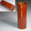 春慶塗円筒丸花器