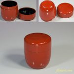 木製漆器朱塗棗W5548