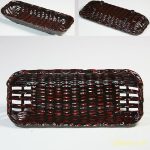 籃胎漆器おしぼり皿