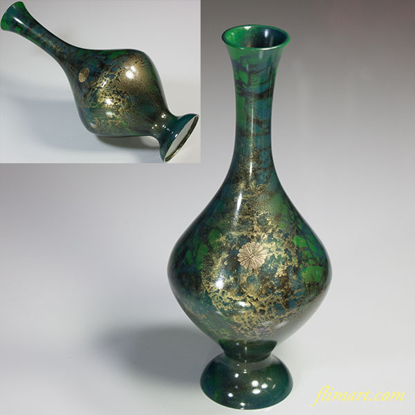鋳銅花瓶W5619