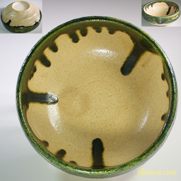 寿山織部菓子鉢
