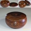木製蓋付菓子器W6001