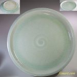 青磁八寸半皿W6092