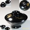 木製漆器沈金吸物椀W6302